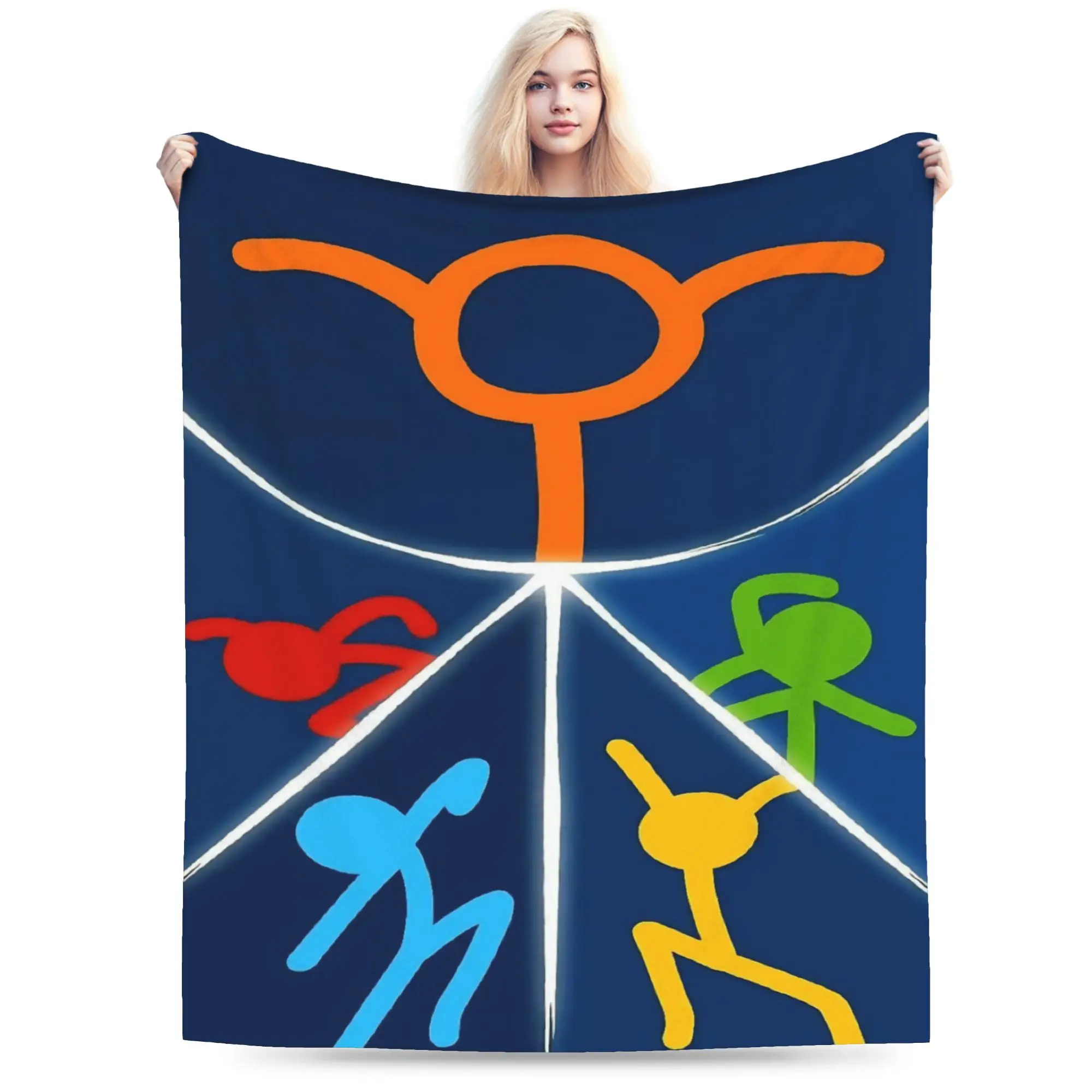 Cozy Alan Becker  Blanket Stuff Sofa Decorative  Throw Blanket Ultra-Soft Fleece for Travel