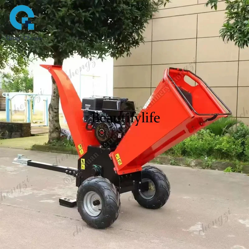 81 Wood Straw Garden Branch Crusher Diesel Multifunction Branch Crusher Dry Wet Branches Wood Chipper Shredder