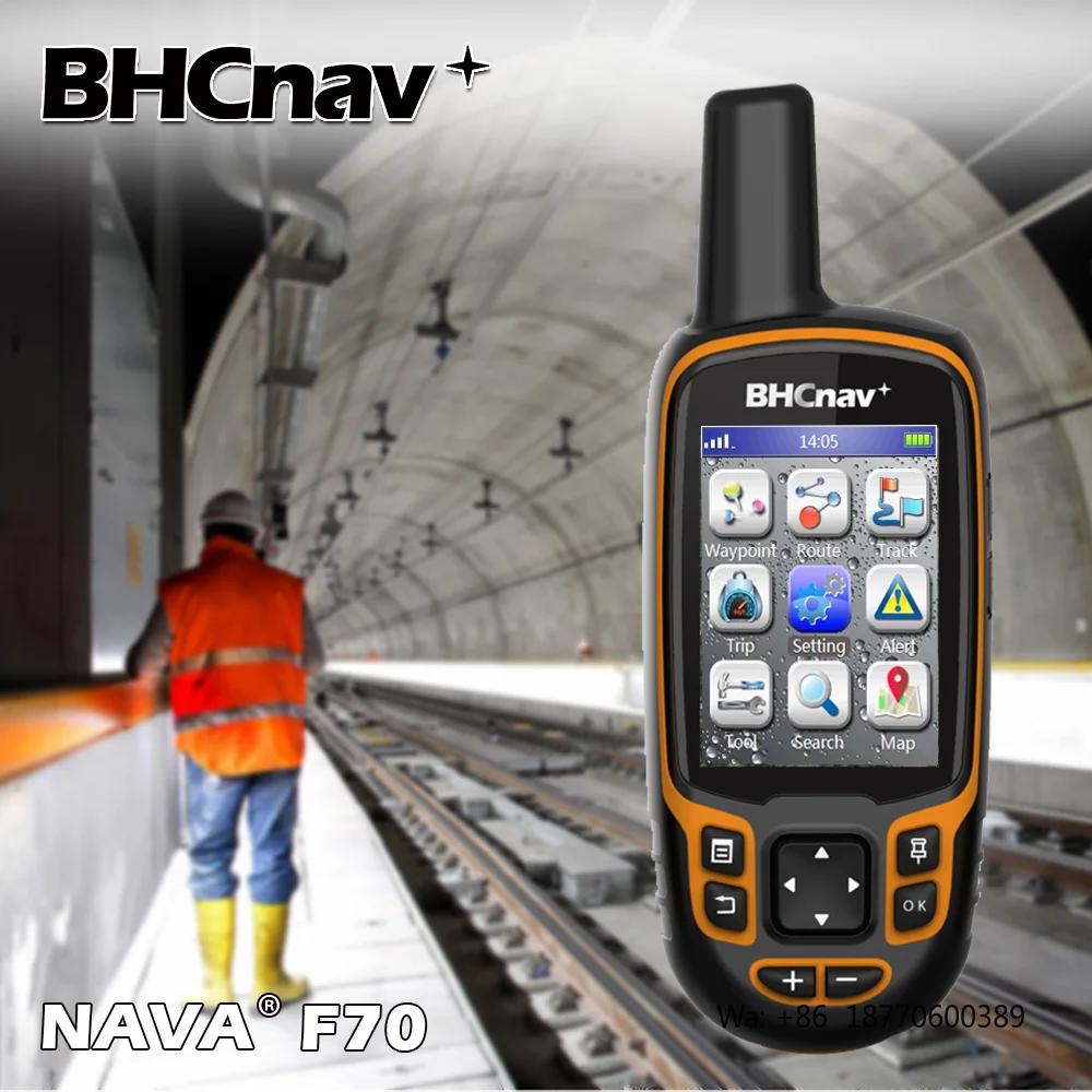 GPS +BEIDOU Handheld Gps Positioning Acquisition Track Measurement Area Measurement NAVA F70  Handheld GPS