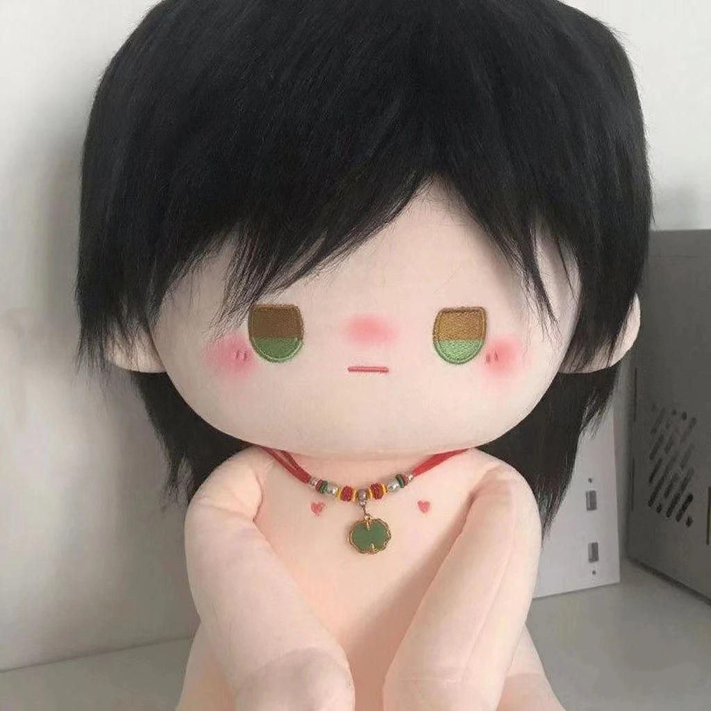 40CM Sitting Doll Game Love and Deepspace Sylus Crow Caps Pillow Hair with Fried Hair Plush Pillows Cartoon Dress-up Cotton Doll