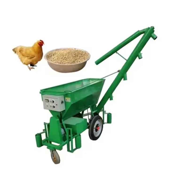 chicken farm automatic feeding truck/large capacity 200kg/one feeding truck/chicken cage rectangular feeding truck