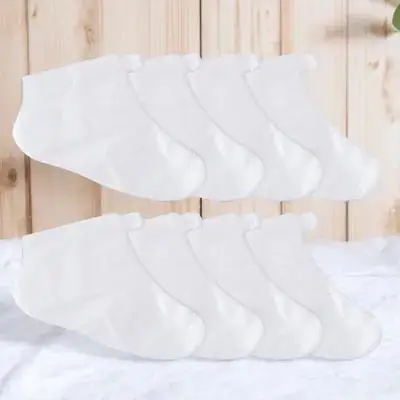 1 مجموعة يغطي القدم المتاح البلاستيك العناية بالقدم الجوارب ترطيب غسول الجوارب باديكير قدم غطاء ل سبا المنزل صالون #6