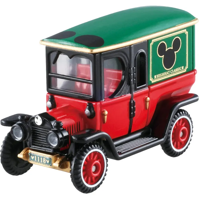 Original TAKARA TOMY Dream Tomica Disney DM-01 Mickey Mouse High Hat Classic Roadster 1/64 Diecast Alloy Model Car Collectible G view 2