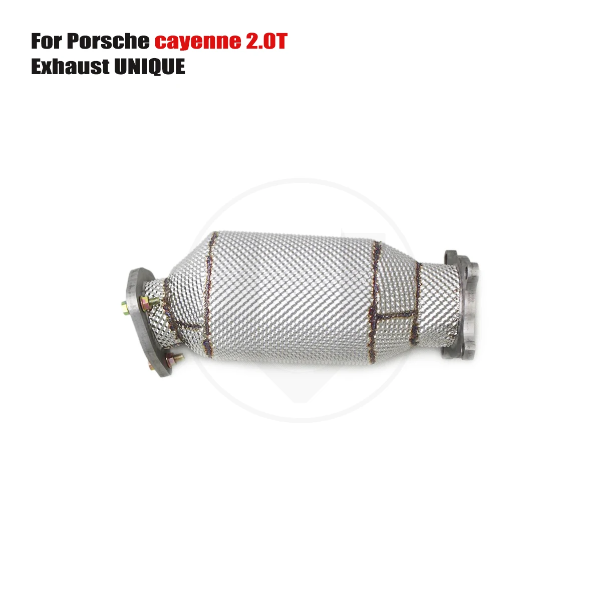 UNIQUE downpipe For Porsche cayenne 2.0T SS304 exhaust with cat/ without cat downpipeWith insulator