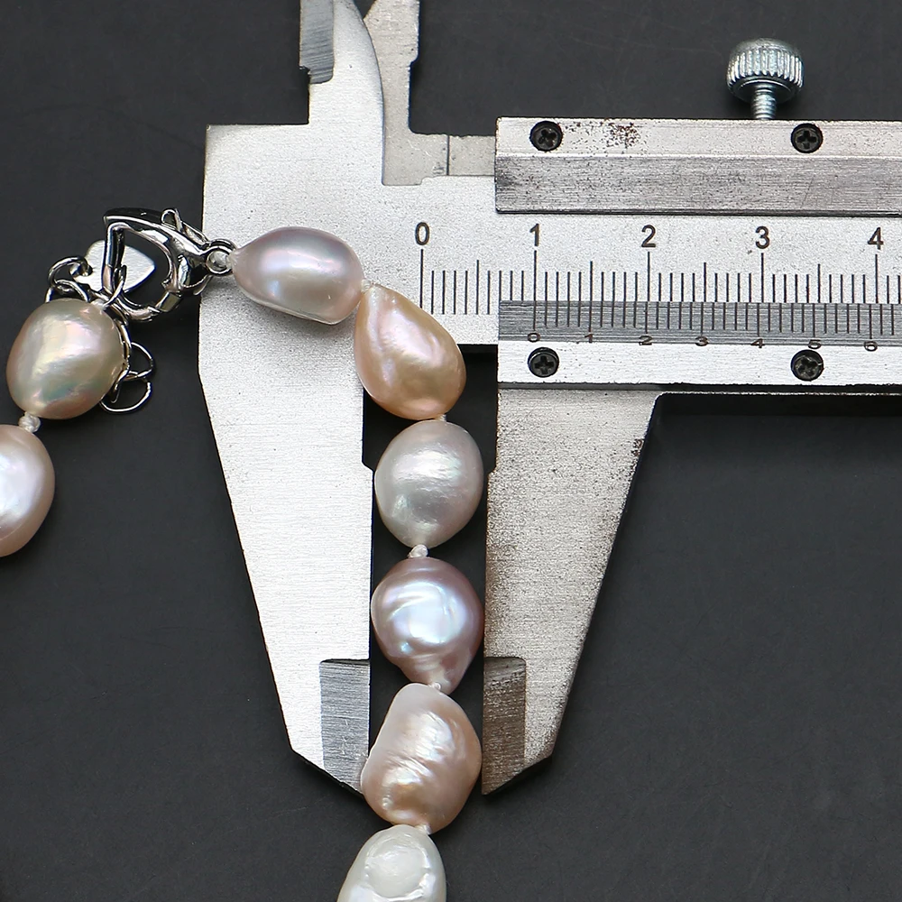Natural Freshwater Baroque Pearl Bracelet Luxurious Niche Exquisite Pearl Bracelet Jewelry for Women with 17cm Extender Chain