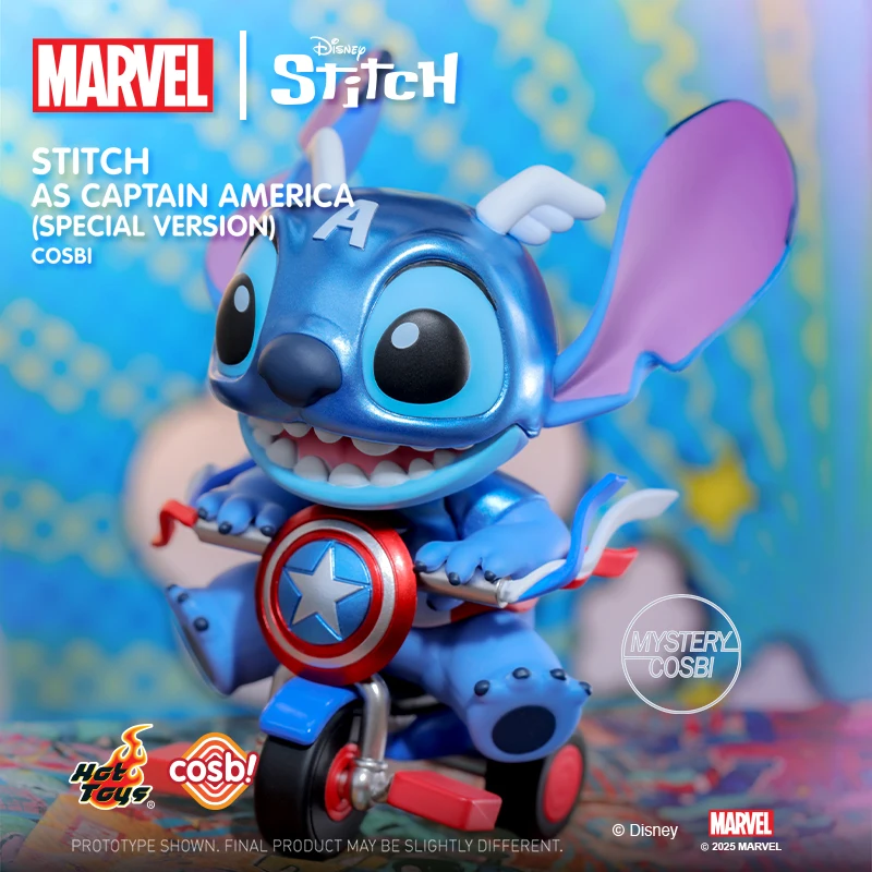Hot Toys MARVEL Stitch Cosbi Collection Figure Blind Box Stitch as Iron Man Spider-man Thor Rocket Birthday Mysterious Gifts view 2