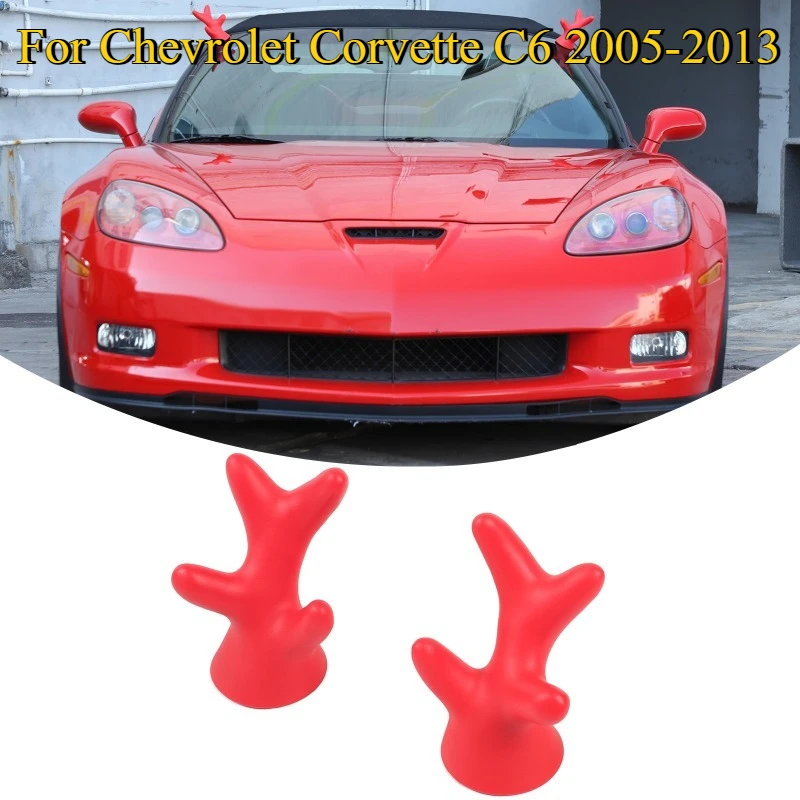 

Для Chevrolet Corvette C6 2005-2013 ПВХ украшение на крышу автомобиля оленьи рога 3D наклейки автомобильные аксессуары