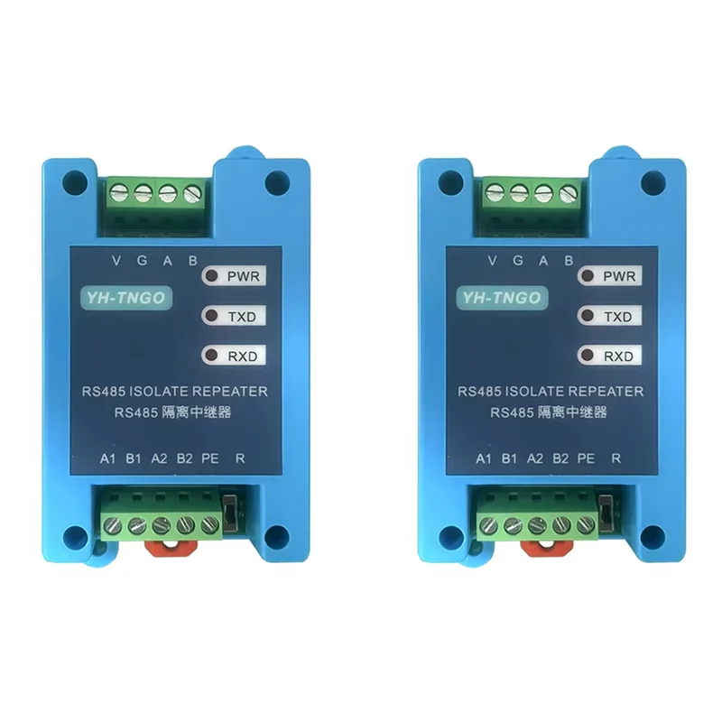 

ABZY-2X YH-TNGO 485 Repeater Hub 2-Port Rs485 Communication Isolation Module Signal Amplifier