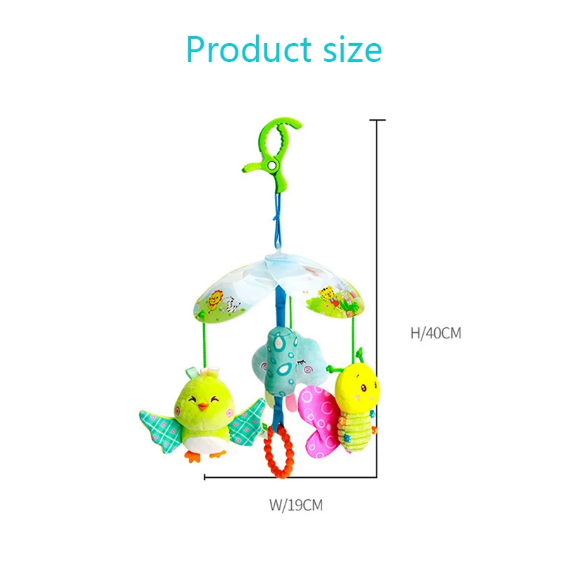 Multi Functional Baby Wind Chime Box-packed Car Bed Hanging Toys Baby Rattles for Newborn 0-18Months