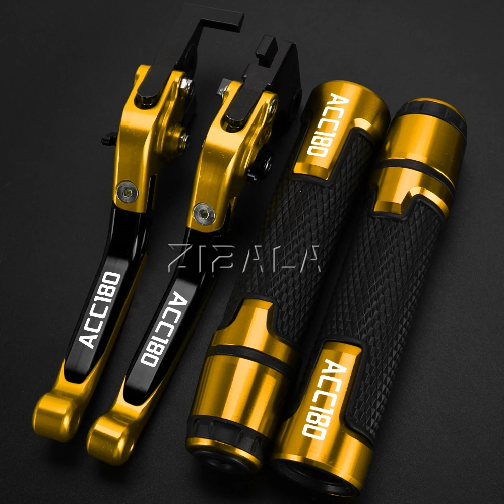 FOR KYMCO ACC180 ACC 180 ALLYEAR 2021-2022 2023 2024 2025 2026 Motorcycle Handle Grips Adjustable Folding Clutch Brake Lever Set