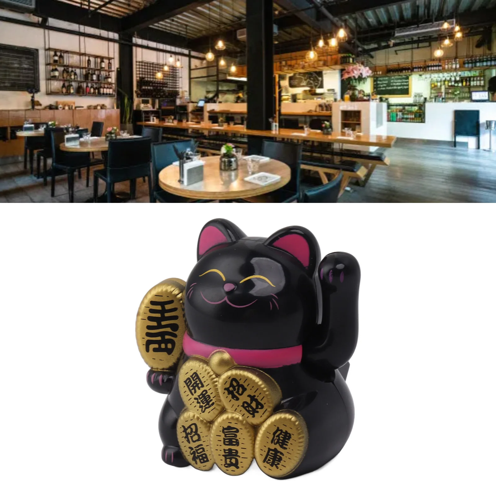 Solar Lucky Cat Solar Powered Lucky Cat 2 Inch Mini Cute Solar Waving Cat Lucky Wealth Welcoming Cat for Home Car Decoration