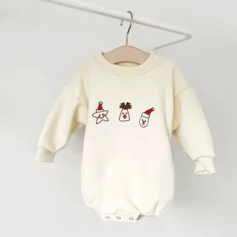 Christmas Winter Baby Onesie Newborn Boys Girls Clothes Sweater Cotton Festival Costumes Infant Long Sleeve Baby Romper Outfit