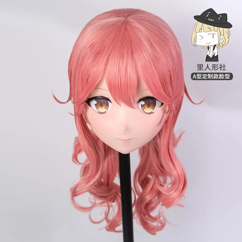 (LiLi Mask-126) Sweet Girl BJD Resin Head Mask Custom Cosplay Japan Anime Silicone Cross Dressing Lolita Kigurumi Mask