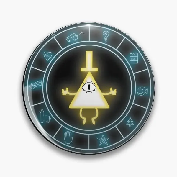 Bill Cipher  Soft Button Pin Gift Clothes Cartoon Funny Jewelry Brooch Collar Cute Creative Hat Lapel Pin Women Badge Metal