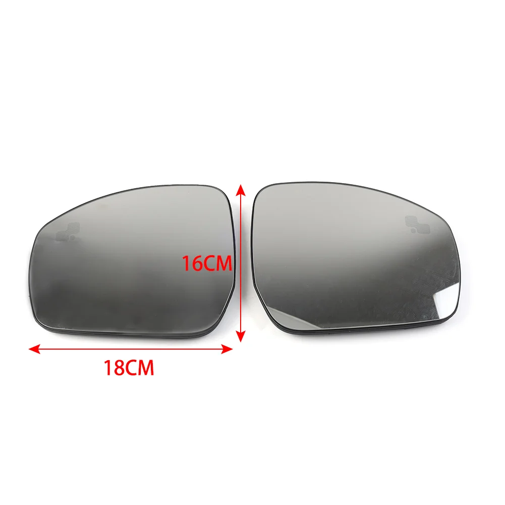 2x Car Side Mirror Rearview Mirror Glass Lens w/ Heated Blind Spot Assist For Land Rover Range Rover Sport LR4 LR5 Discovery 4 5