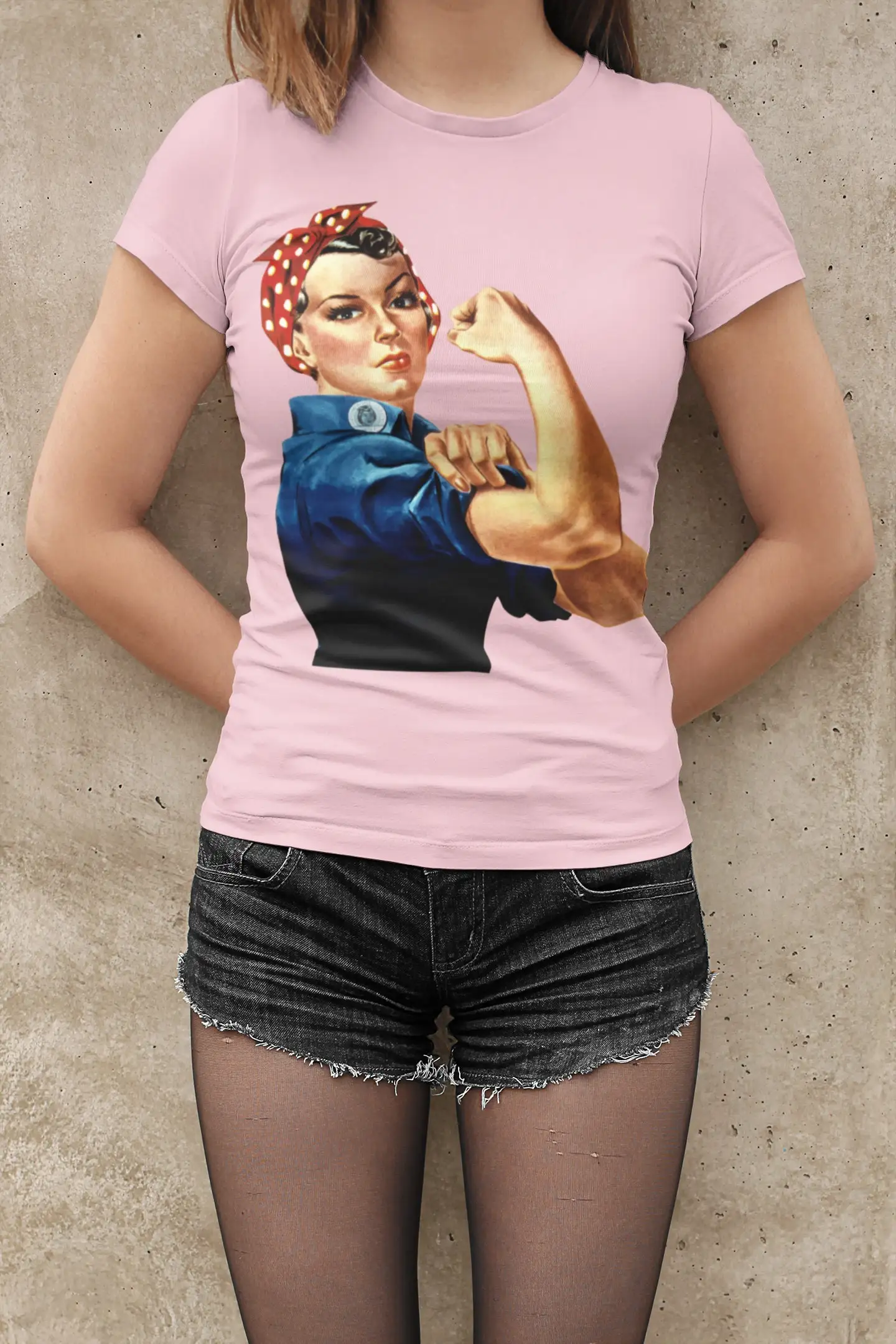 Rosie the Riveter T Shirt Empowering Future Together