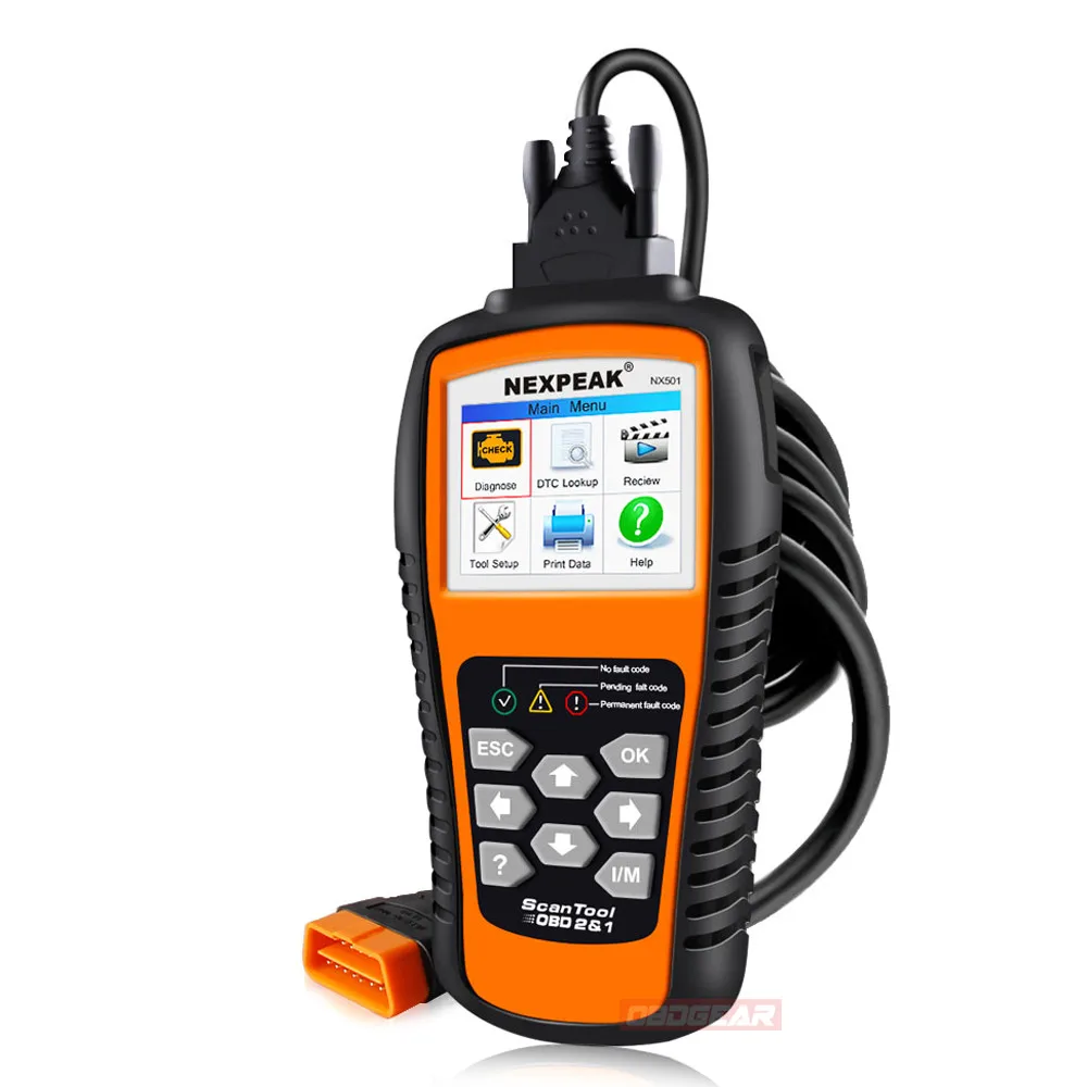 Диагностический сканер NEXPEAK NX501 OBD2, автомобильный диагностический сканер с полной поддержкой Obd 2, 2024