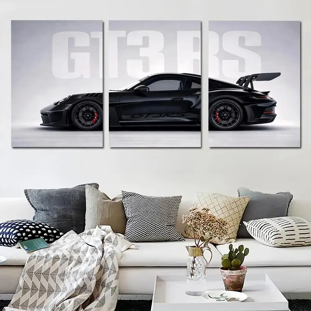 GT3 RS Supercar HD Wall Art Poster Cool Car Illustration Automotive Decor Modern Aesthetic Bedroom Living Room Gift