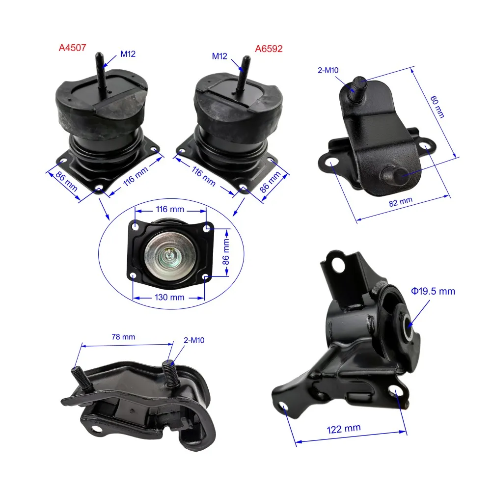 5PCS Engine Motor Transmission Mount Set Fit for HONDA Accord 3.0L ACURA TL 3.2L