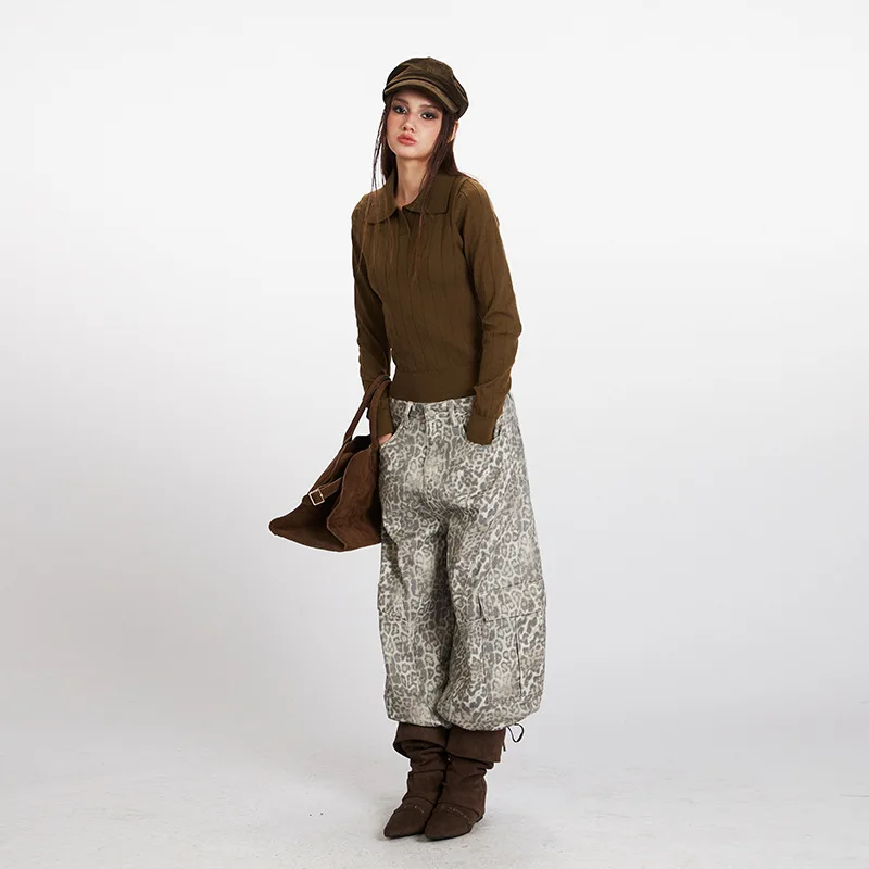 المرأة جديد وصول الشتاء سليم صالح طوق الرقبة محبوك سترة بلون خمر الحد الأدنى تنوعا الدافئة الزيتون/رمادي #4