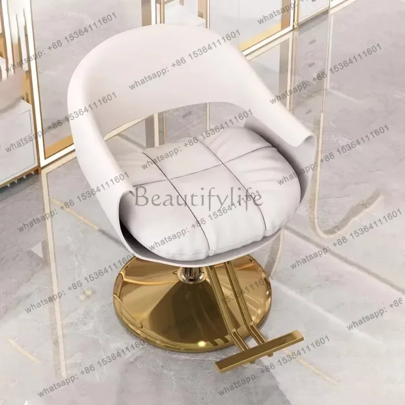 LSDelicacy Unique Barber Chair Luxury Trendy Personalized Modern Hairdresser Chair Comfortable Salon Kapperstoel Hair Furniture