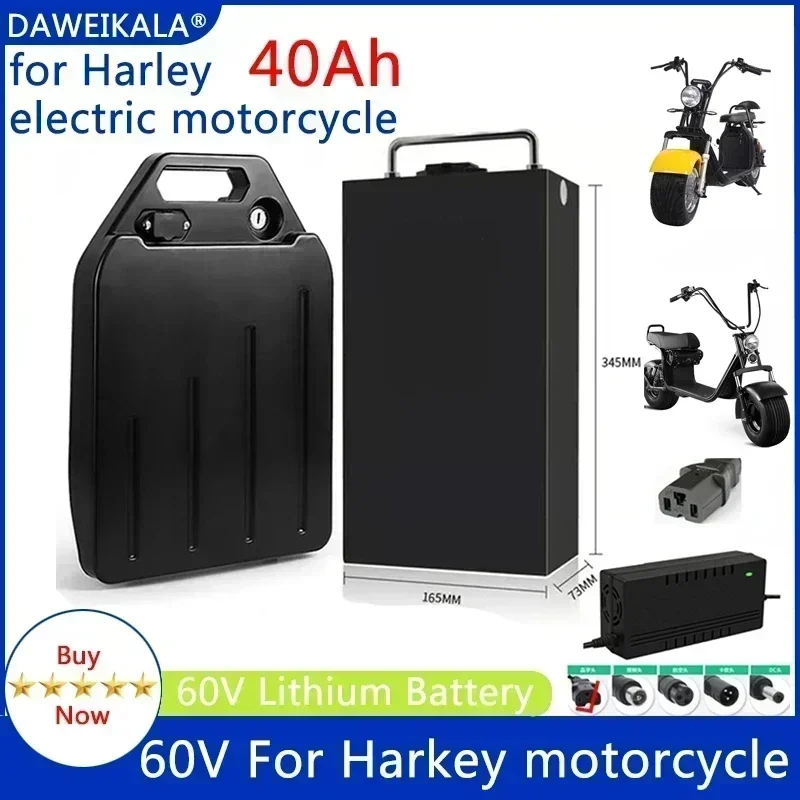 

60V Battery electric motorcycle lithium battery waterproof 18650 Battery 40Ah for two Wheel motorcycle electric scooter bicycle