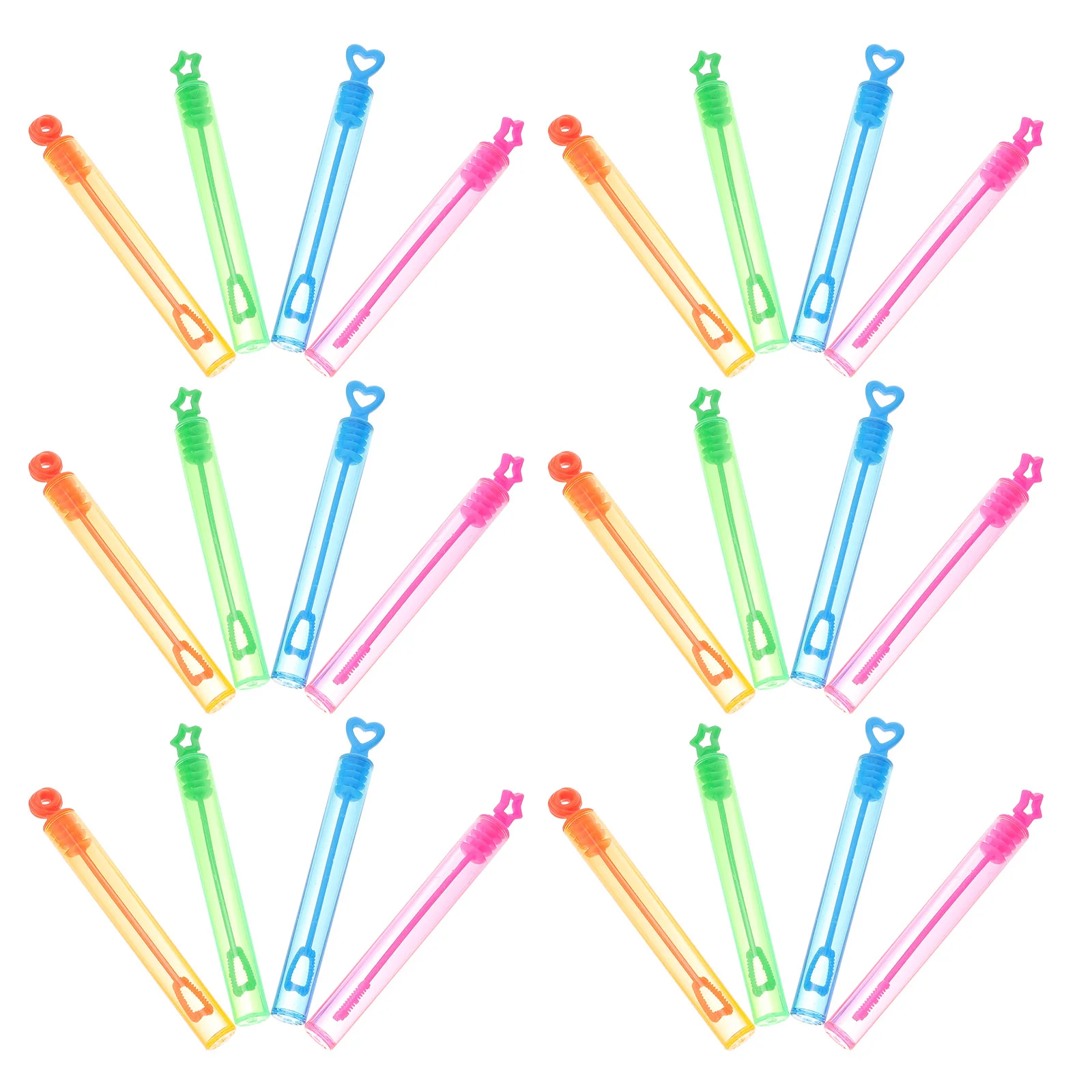 

24 Pcs Empty Bubble Wands Kids Mini Bubble Wands Summer Toys(Random Color) bubbles for kids bubble wand toys