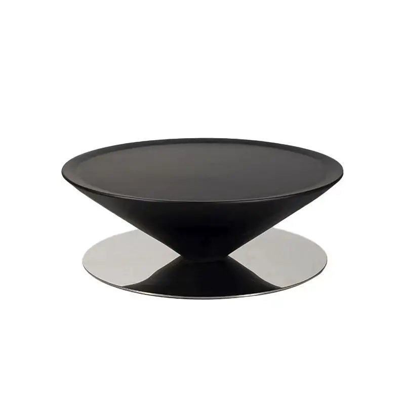 

Italian flying saucer round coffee table cream combination coffee table suspension simple living room