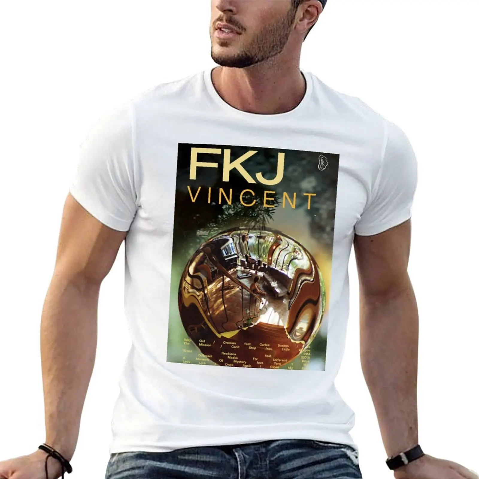 

FKJ Vincent Inspired Poster T-Shirt t shirts for man graphic vintage t shirts for man cotton funny T-Shirt
