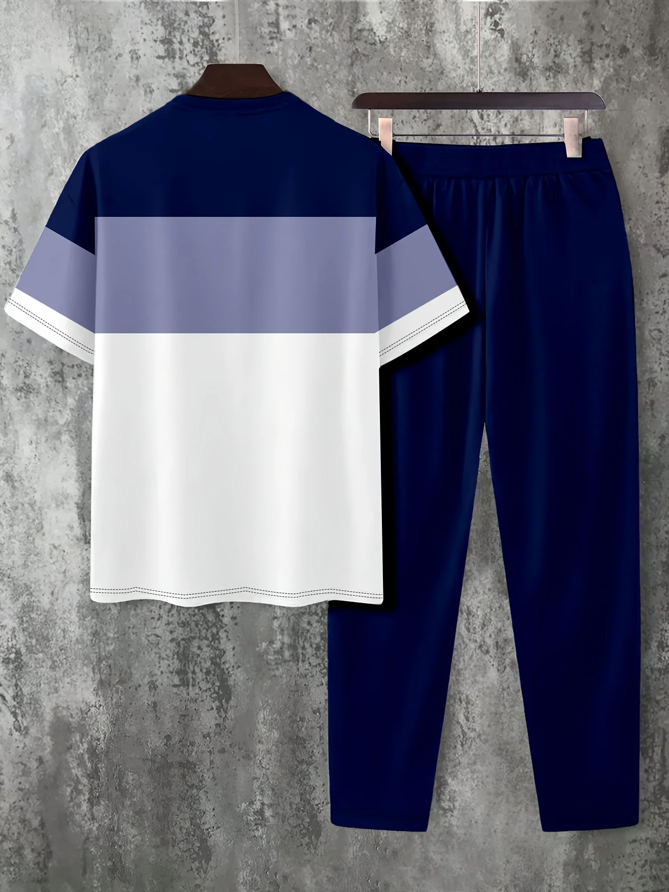 بدلة رجالية جديدة مطبوعة ثلاثية الأبعاد لصيف 2025 كاجوال عصرية مريحة وقابلة للتنفس #3