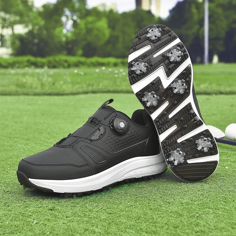

Men Profession Golf Sport Shoes Quick Lacing Women Athletic Golfing Sneakers Good Quality Unisex Golfer Sport Training Shoes
