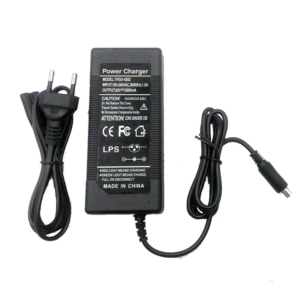 42V 2A DC Netzteil 5in1 Lithium Batterie Ladegerät Austauschbare Stecker Power Ladegerät AC100-240V Stecker Power Adapter – Detail 10