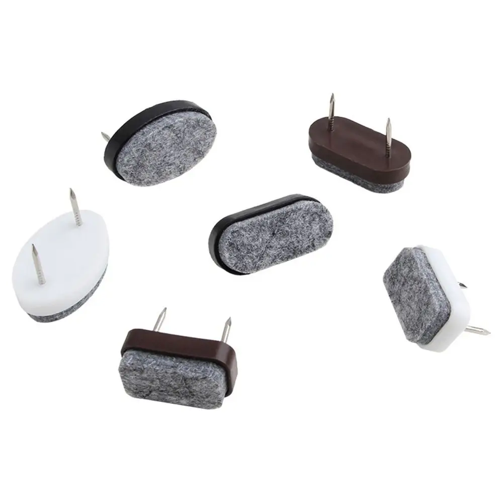 10pcs/set 10pcs/set DIY Felt Pads Moisture-proof Thicken Sofa Foot Nail Plastic Non-slip Scratch Protector Mat Home Decor