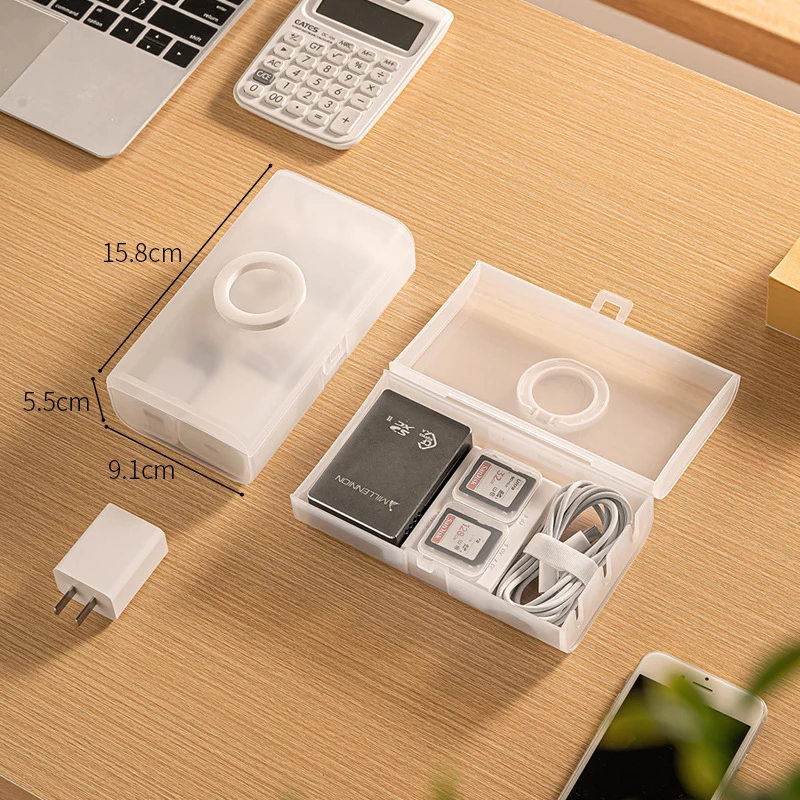 Multifunctional Large Capacity Data Cable Storage Box Travel Storage Device