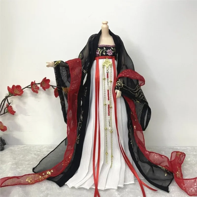 2025年ニューキッズクリエイティブヴィンテージドール漢服ドレスホーム30cmコスチュームドール漢服子供用中国古代風ドール漢服LI088