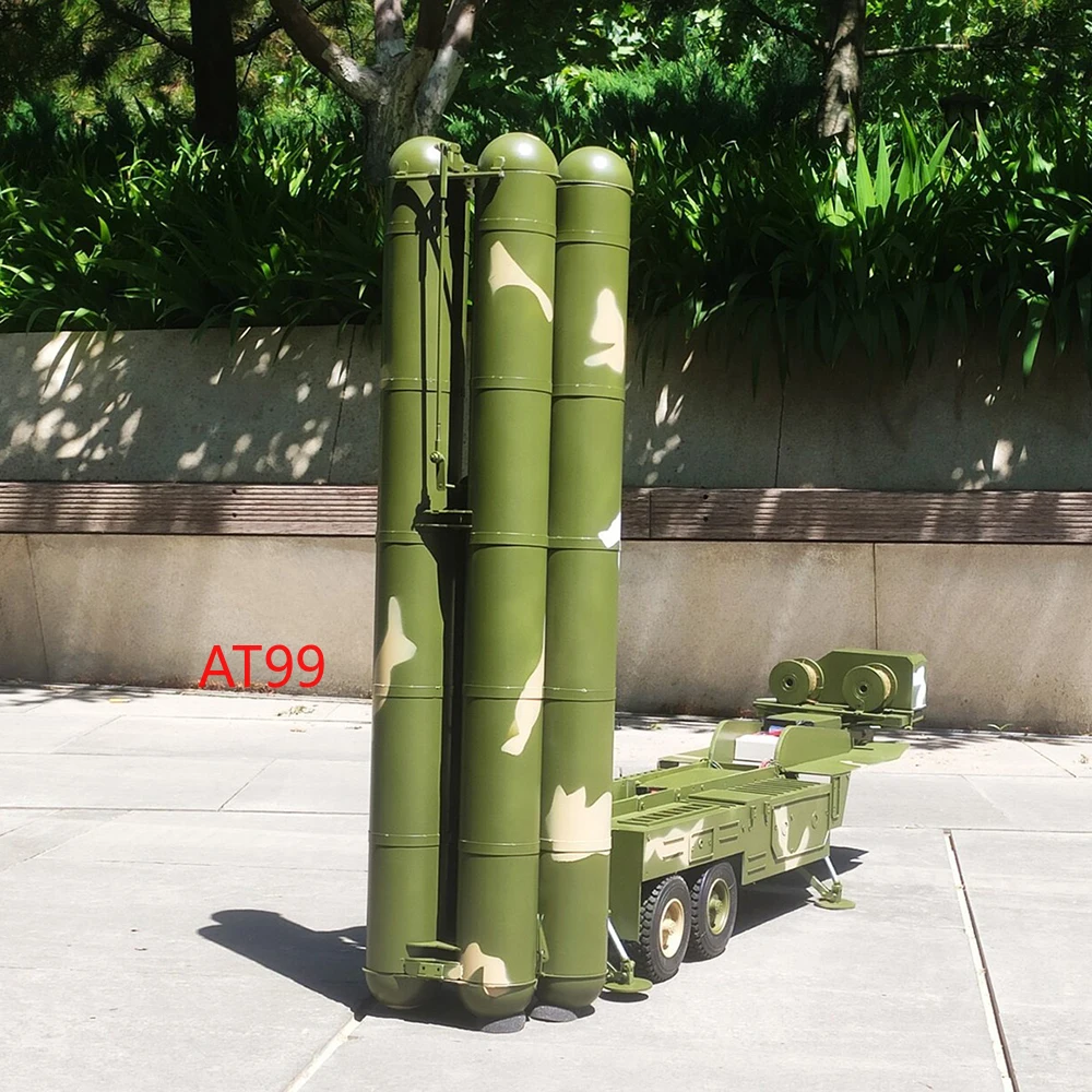 HG P802 Trailer 1/12 Can Launch Rocket Missiles Full Metal Trailer Model Suitable for BC8 Tractor Military Truck Model Toys