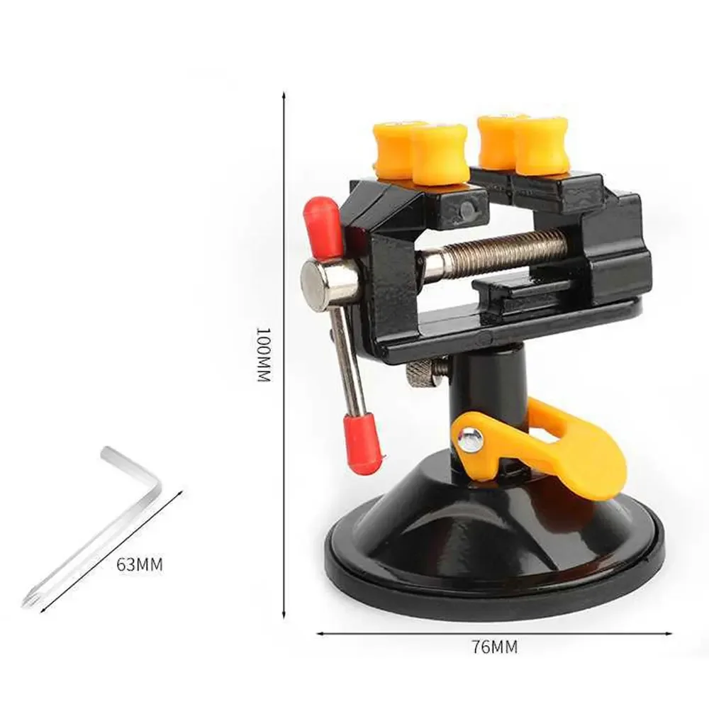 STONEGO Imadło z przyssawką Mały przyrząd do rzeźbienia w gospodarstwie domowym Mini małe imadło stołowe Stół warsztatowy Wielofunkcyjne imadło z