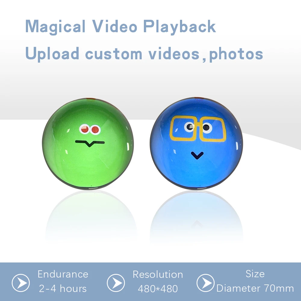 Boule de verre vidéo personnalisable, lampe boule de verre d'art à faire soi-même, affichage de pixels sphériques, cadeaux détachables pour écran de jeu vidéo et sonore