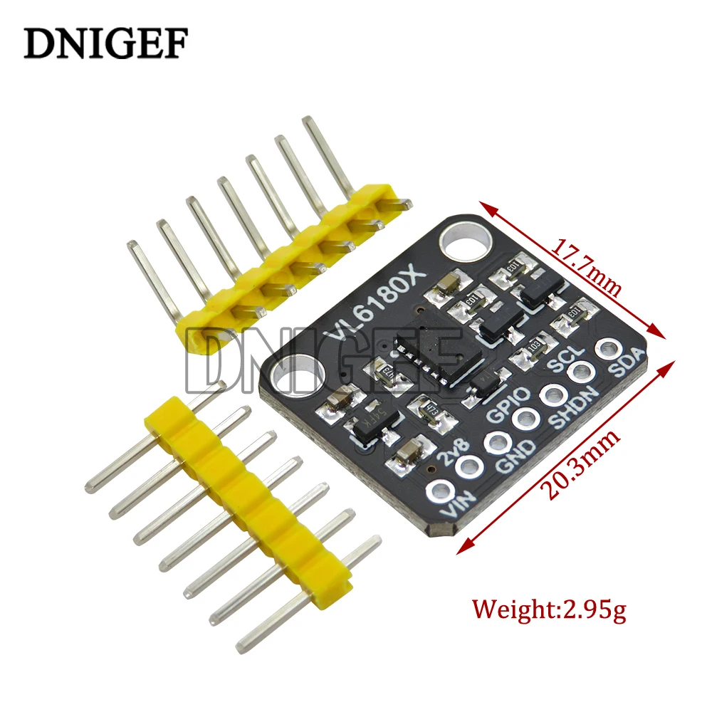 VL6180X Range Finder Optical Ranging Sensor Module for Arduino I2C Interface 3.3V 5V IR Emitter TOF Elecfans Ambient Light