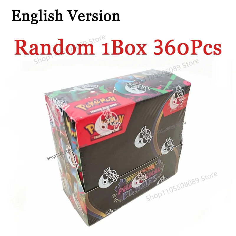 English TCG Mega Evolution Pitch Black Booster Display Box Phantasmal Flames Booster Box Trading Card Game Collection