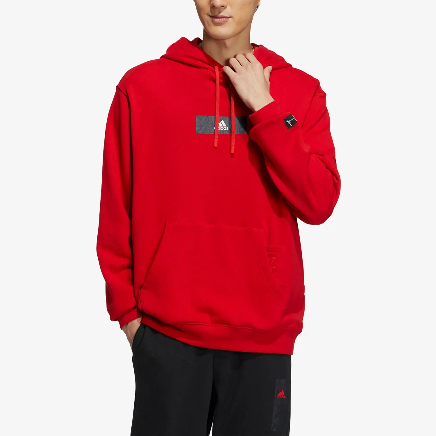 

Adidas Official 2023, новая мужская спортивная тренировочная толстовка с капюшоном HZ3036