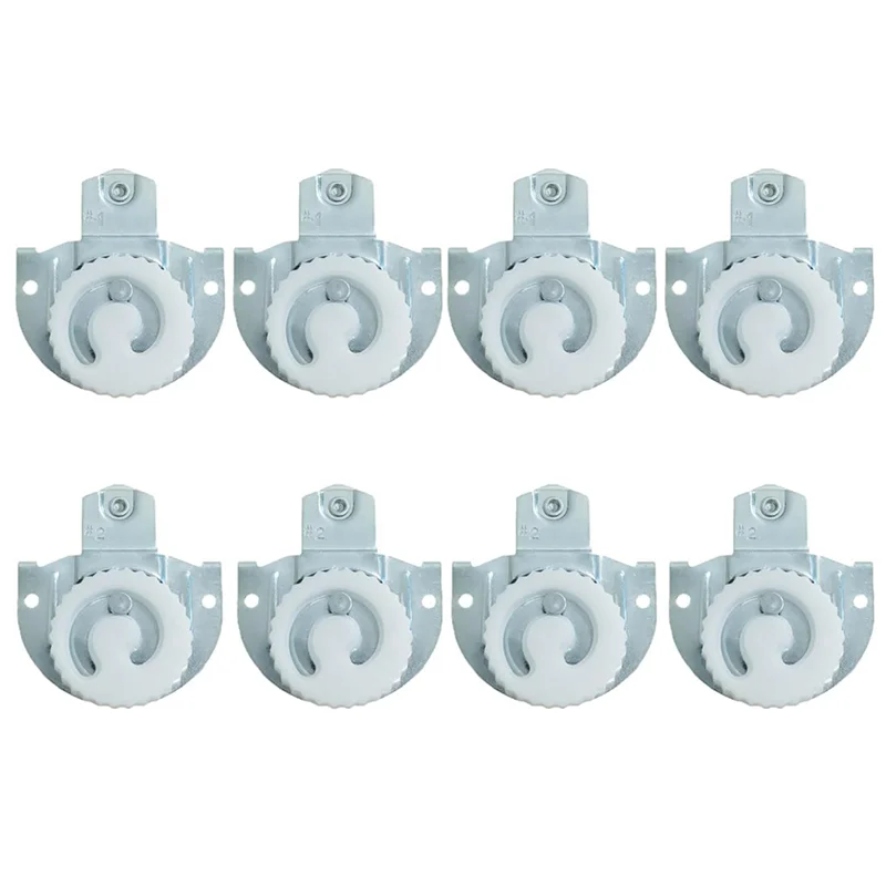 

AB41-8Pc Sliding Closet Door Wheels Hardware,Wardrobe Cabinet Rollers Replacement Parts For 3/4 Inch To 1-1/4 Inch Thick Door