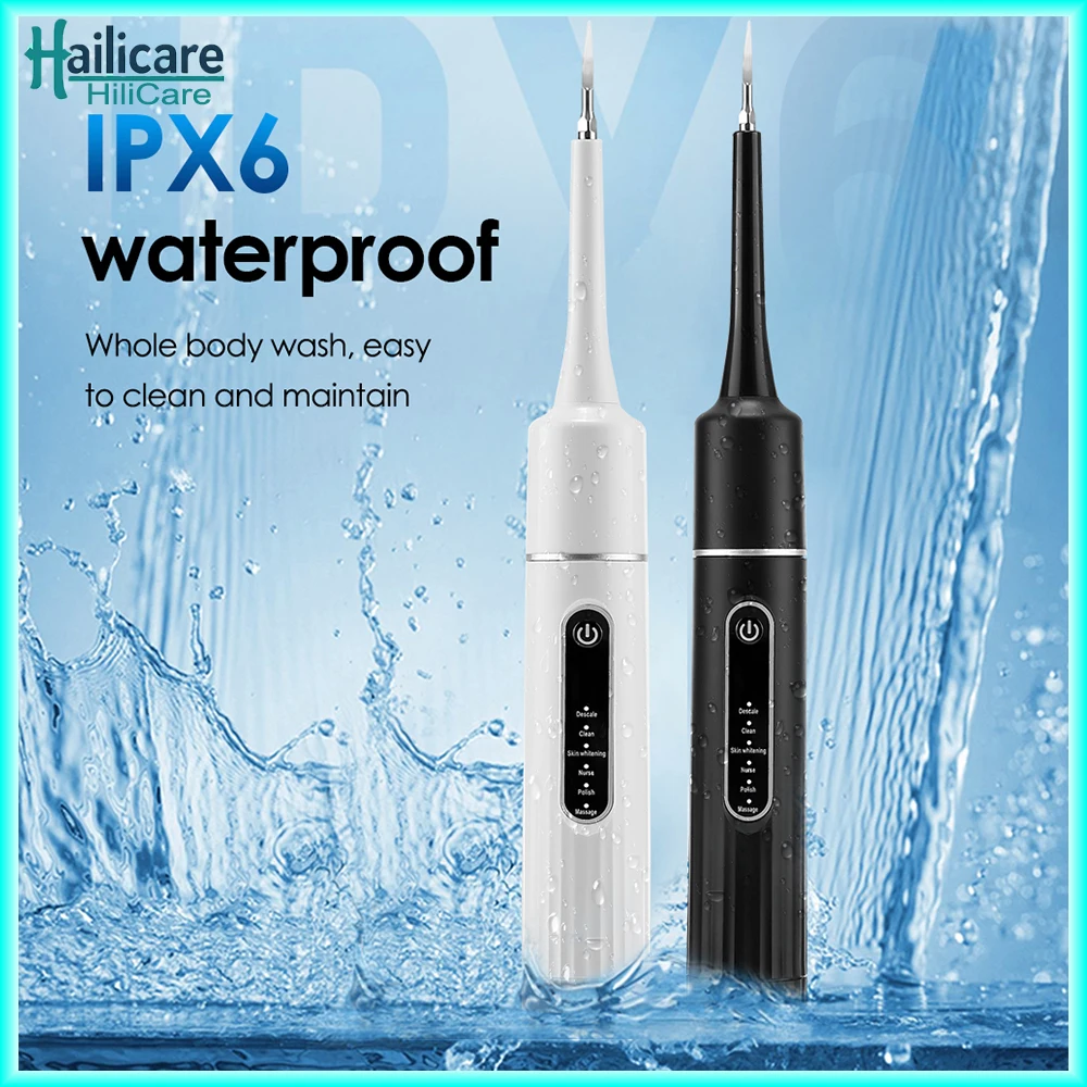 

Electric Tooth Cleaner Waterproof Toothbrush Sonic Vibration Dental Scaler Plaque Calculus Tartar Remover Teeth Cleaning Tools