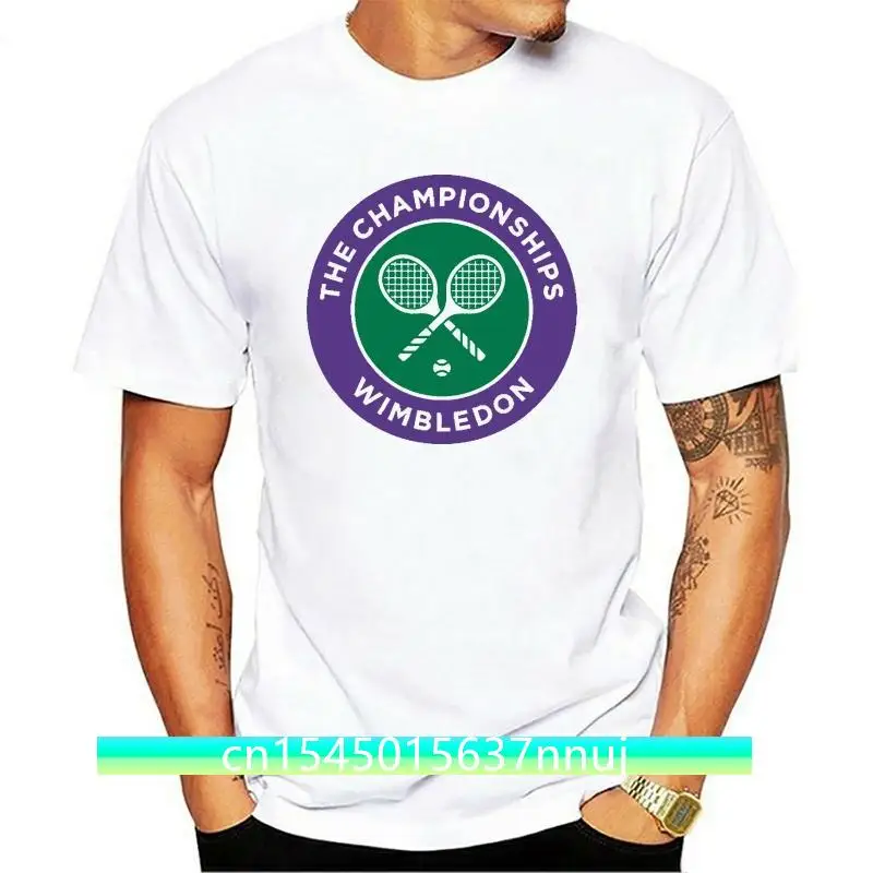 Cool Men the Championships Wimbledon 100% Cotton O Neck T-shirt