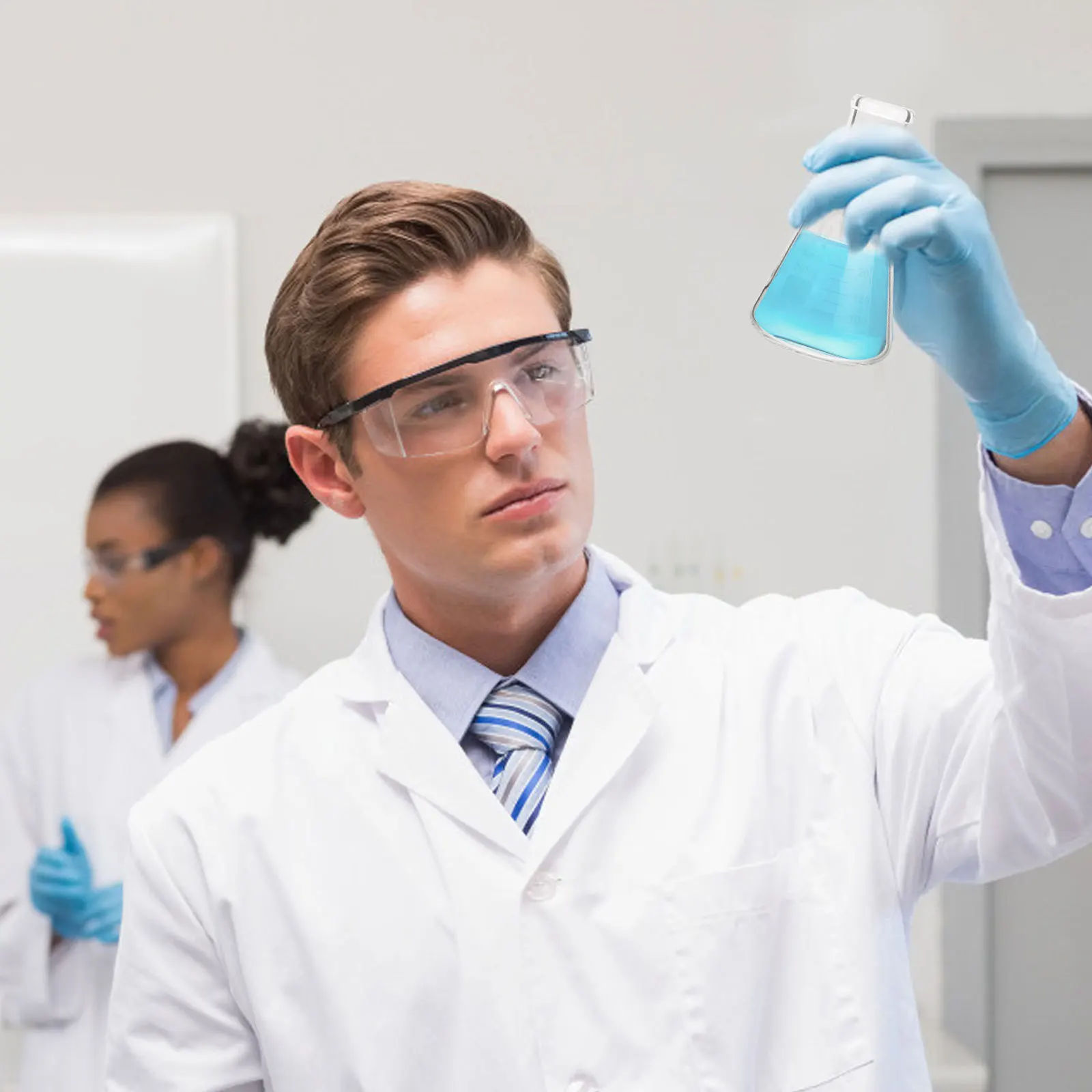 

2Pcs Glass Erlenmeyer Flask Thickened Flat Bottom Flask for Science Lab Use Transparent Experiment Bottle Easy to Clean Residual