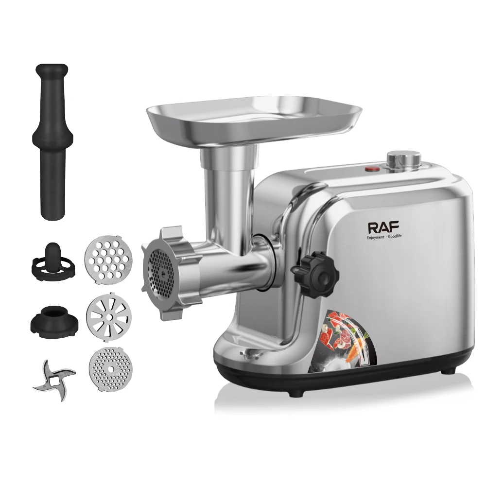 

RAF Electric Meat Mincer #12 Meat Grinder With Stainless Steel And Fine All Pass Motor 1200W Super Powerful Reverse Mode