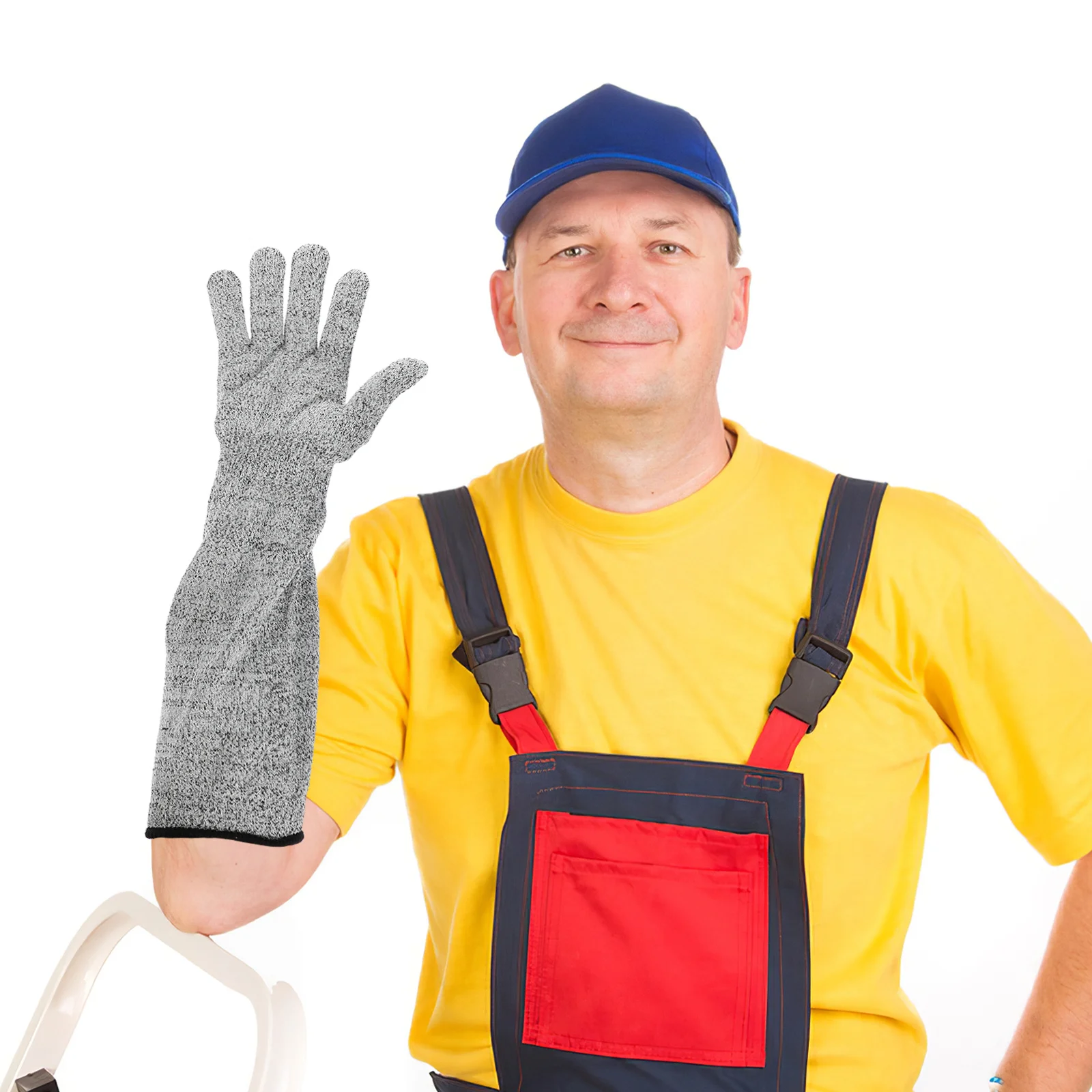 

1 Pair Cut Resistant Garden Gloves Lengthened Industrial Safety Work Non-Slip Arm Guards For Gardening Weeding Planting Outdoor