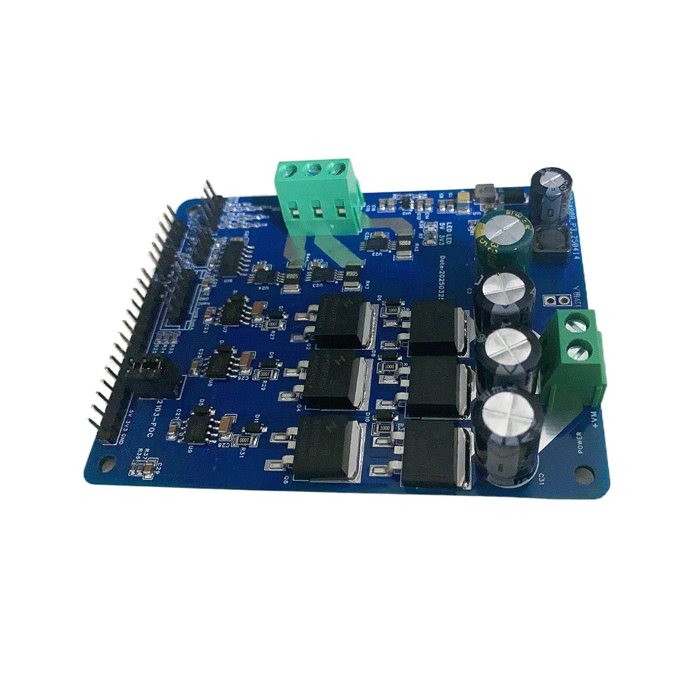 Placa de desenvolvimento de motor foc, unidade de motor sem escova vvf, módulo de placa de acionamento de motor assíncrono trifásico, comutador de seis passos