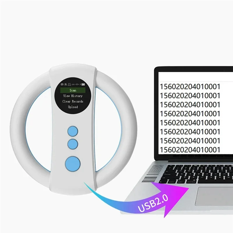 デイリーセール動物タグリーダー 134.2Khz/125Khz 動物チップスキャナー 500 記録メモリペット情報リーダー