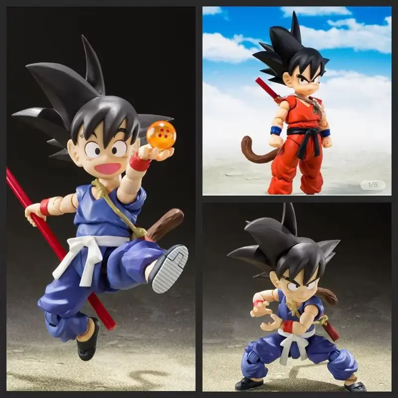 

Новая фигурка Гоку из Dragon Ball, подростковая версия, с подвижными суставами, в коробке, в сине-красной одежде, с мачтой, для фанатов аниме